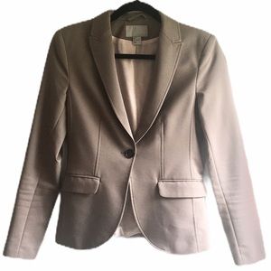 H&M Tan Blazer Stretchy Size 6